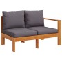 Solid acacia wood garden sofa set with 4 cushions. by vidaXL, Garden sets - Ref: Foro24-3214861, Price: 526,99 €, Discount: %