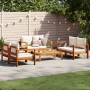 Garden sofa set with 5 pieces, solid acacia wood, and cushions. by vidaXL, Garden sets - Ref: Foro24-3214840, Price: 660,18 €...