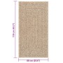 ZIZUR Teppich Jute Optik Innen und Außen 60x110 cm von vidaXL, Teppiche - Ref: Foro24-4006150, Preis: 31,21 €, Rabatt: %