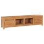 Solid teak wood TV cabinet 135x30x35 cm by vidaXL, TV Furniture - Ref: Foro24-288901, Price: 203,28 €, Discount: %