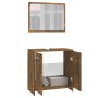 Set de muebles de baño madera contrachapada color roble ahumado de vidaXL, Muebles de baño - Ref: Foro24-815528, Precio: 64,8...