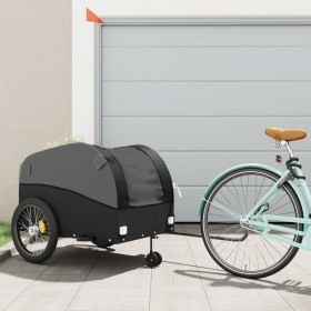 Black iron bicycle trailer 45 kg by vidaXL, Bicycle trailers - Ref: Foro24-94157, Price: 95,99 €, Discount: %