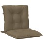 Low back chair cushions 6 units taupe melange fabric 100x50x7 cm by vidaXL, Cushions for chairs and sofas - Ref: Foro24-40024...