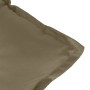 Low back chair cushions 6 units taupe melange fabric 100x50x7 cm by vidaXL, Cushions for chairs and sofas - Ref: Foro24-40024...