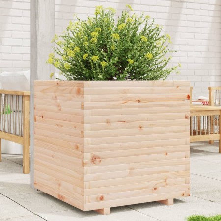 Jardinera madera maciza de pino 70x70x72 cm de vidaXL, Maceteros y jardineras - Ref: Foro24-3282619, Precio: 209,33 €, Descue...