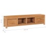 Solid teak wood TV cabinet 135x30x35 cm by vidaXL, TV Furniture - Ref: Foro24-288901, Price: 203,28 €, Discount: %