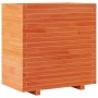 Solid wax brown pine wood planter 70x40x72 cm by vidaXL, Pots and planters - Ref: Foro24-3282631, Price: 197,69 €, Discount: %