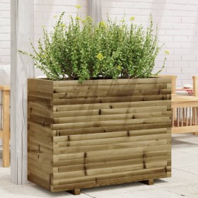 Jardinera madera de pino impregnada 90x40x72 cm de vidaXL, Maceteros y jardineras - Ref: Foro24-3282638, Precio: 215,27 €, De...