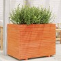 Solid wax brown pine wood planter 90x60x72 cm by vidaXL, Pots and planters - Ref: Foro24-3282646, Price: 273,57 €, Discount: %