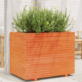 Solid wax brown pine wood planter 90x60x72 cm by vidaXL, Pots and planters - Ref: Foro24-3282646, Price: 273,99 €, Discount: %