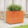 Solid wax brown pine wood planter 90x60x72 cm by vidaXL, Pots and planters - Ref: Foro24-3282646, Price: 273,57 €, Discount: %