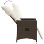 Garden recliner with brown synthetic rattan cushions by vidaXL, Garden chairs - Ref: Foro24-365660, Price: 119,99 €, Discount: %