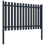 Anthracite powder coated steel fence panel 174.5x125 cm by vidaXL, fence panels - Ref: Foro24-146472, Price: 197,45 €, Discou...