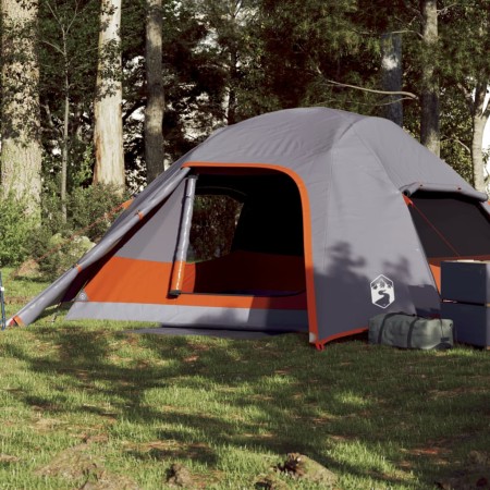 4 Person Igloo Tent Waterproof Gray Orange by vidaXL, tents - Ref: Foro24-94721, Price: 114,99 €, Discount: %