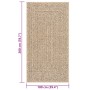 ZIZUR-Teppich in Jute-Optik für drinnen und draußen, 100 x 200 cm von vidaXL, Teppiche - Ref: Foro24-4006153, Preis: 55,19 €,...