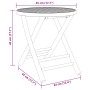 Folding bamboo garden table Ø45x45 cm by vidaXL, Garden tables - Ref: Foro24-365880, Price: 47,25 €, Discount: %