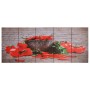 Set of multicolored red peppers canvases 150x60 cm by vidaXL, Posters, prints and visual art - Ref: Foro24-289285, Price: 23,...