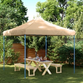 Beigefarbenes Pop-Up-Faltpartyzelt 292 x 292 x 315 cm von vidaXL, Zelte und Pavillons - Ref: Foro24-4004914, Preis: 110,36 €,...