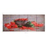 Set of multicolored red peppers canvases 150x60 cm by vidaXL, Posters, prints and visual art - Ref: Foro24-289285, Price: 23,...