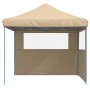 Pop-Up Folding Party Tent with 2 Beige Side Walls by vidaXL, Tents and gazebos - Ref: Foro24-4004921, Price: 129,55 €, Discou...