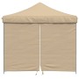 Tienda de fiesta plegable Pop-Up con 4 paredes laterales beige de vidaXL, Carpas y cenadores - Ref: Foro24-4004928, Precio: 1...