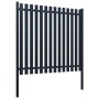 Anthracite powder coated steel fence panel 174.5x170 cm by vidaXL, fence panels - Ref: Foro24-146474, Price: 196,06 €, Discou...