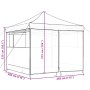 Tienda de fiesta plegable Pop-Up con 4 paredes laterales beige de vidaXL, Carpas y cenadores - Ref: Foro24-4004928, Precio: 1...