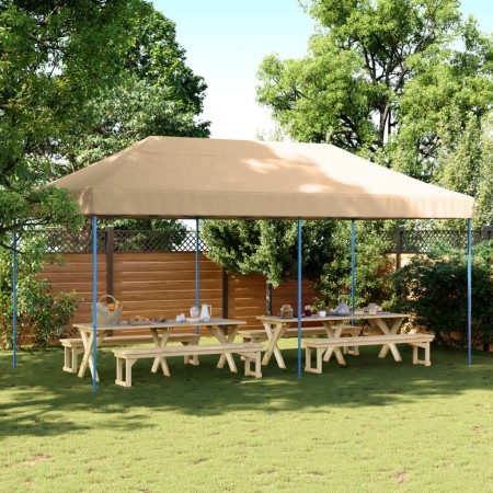 Pop-Up folding party tent beige 580x292x315 cm by vidaXL, Tents and gazebos - Ref: Foro24-4004935, Price: 158,18 €, Discount: %