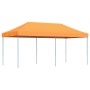 Tienda de fiesta plegable Pop-Up naranja 580x292x315 cm de vidaXL, Carpas y cenadores - Ref: Foro24-4004937, Precio: 194,34 €...