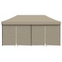 Tienda de fiesta plegable Pop-Up con 4 paredes laterales taupe de vidaXL, Carpas y cenadores - Ref: Foro24-4004954, Precio: 3...