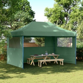 Pop-Up Folding Party Tent with 3 Side Walls Green by vidaXL, Tents and gazebos - Ref: Foro24-4004968, Price: 176,99 €, Discou...