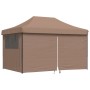 Pop-Up Folding Party Tent with 4 Side Walls Brown by vidaXL, Tents and gazebos - Ref: Foro24-4004980, Price: 189,59 €, Discou...