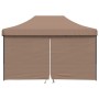 Pop-Up Folding Party Tent with 4 Side Walls Brown by vidaXL, Tents and gazebos - Ref: Foro24-4004980, Price: 189,59 €, Discou...