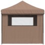 Pop-Up Folding Party Tent with 4 Side Walls Brown by vidaXL, Tents and gazebos - Ref: Foro24-4004980, Price: 189,59 €, Discou...