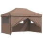 Pop-Up Folding Party Tent with 4 Side Walls Brown by vidaXL, Tents and gazebos - Ref: Foro24-4004980, Price: 189,59 €, Discou...