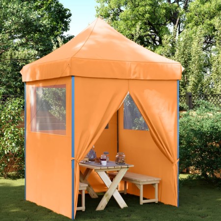 Pop-Up Faltpartyzelt 4 Seitenwände Orange von vidaXL, Zelte und Pavillons - Ref: Foro24-4005001, Preis: 158,17 €, Rabatt: %