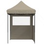 Pop-Up folding party tent with 2 taupe side walls by vidaXL, Tents and gazebos - Ref: Foro24-4004994, Price: 136,99 €, Discou...