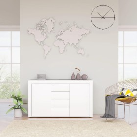 Aparador de madera contrachapada blanco 120x36x69 cm de vidaXL, Aparadores - Ref: Foro24-801841, Precio: 121,92 €, Descuento: %