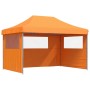 Pop-Up Faltpartyzelt 3 Seitenwände Orange von vidaXL, Zelte und Pavillons - Ref: Foro24-4005017, Preis: 197,62 €, Rabatt: %