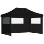 Tienda de fiesta plegable Pop-Up con 3 paredes laterales negra de vidaXL, Carpas y cenadores - Ref: Foro24-4005022, Precio: 1...