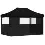 Tienda de fiesta plegable Pop-Up con 3 paredes laterales negra de vidaXL, Carpas y cenadores - Ref: Foro24-4005022, Precio: 1...