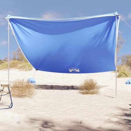 Beach awning with blue sand anchors 304x300 cm by vidaXL, tents - Ref: Foro24-4008644, Price: 93,99 €, Discount: %