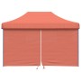 Pop-Up Folding Party Tent 4 Terracotta Side Walls by vidaXL, Tents and gazebos - Ref: Foro24-4005029, Price: 169,46 €, Discou...