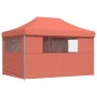 Pop-Up Folding Party Tent 4 Terracotta Side Walls by vidaXL, Tents and gazebos - Ref: Foro24-4005029, Price: 169,46 €, Discou...