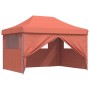 Pop-Up Folding Party Tent 4 Terracotta Side Walls by vidaXL, Tents and gazebos - Ref: Foro24-4005029, Price: 169,46 €, Discou...