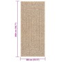 Alfombra ZIZUR apariencia de yute interior y exterior 80x200 cm de vidaXL, Alfombras - Ref: Foro24-4006151, Precio: 52,99 €, ...