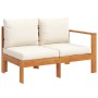 Gartensofa-Set mit Kissen 4-teilig aus massivem Akazienholz von vidaXL, Gartensets - Ref: Foro24-3214857, Preis: 496,99 €, Ra...