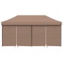 Pop-Up Folding Party Tent with 4 Side Walls Brown by vidaXL, Tents and gazebos - Ref: Foro24-4004956, Price: 256,75 €, Discou...