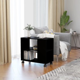 Black plywood side table 70x35x55 cm by vidaXL, Side tables - Ref: Foro24-802121, Price: 49,25 €, Discount: %