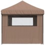 Pop-Up Folding Party Tent with 4 Side Walls Brown by vidaXL, Tents and gazebos - Ref: Foro24-4004956, Price: 256,75 €, Discou...